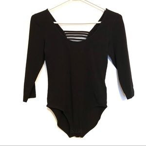 Simons twik black bodysuit size small